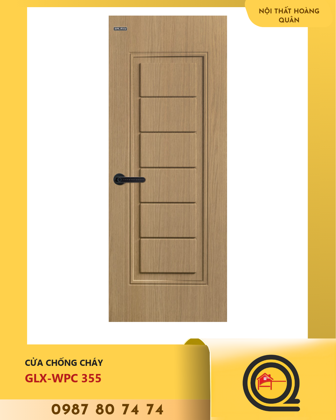 Cửa Nhựa Gỗ WPC GLX-WPC 355